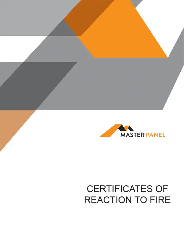 Certificates of Reaction to Fire Master Panel